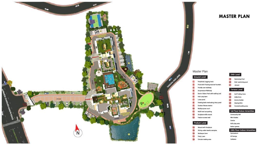 X Master Plan With Flat Layout 1