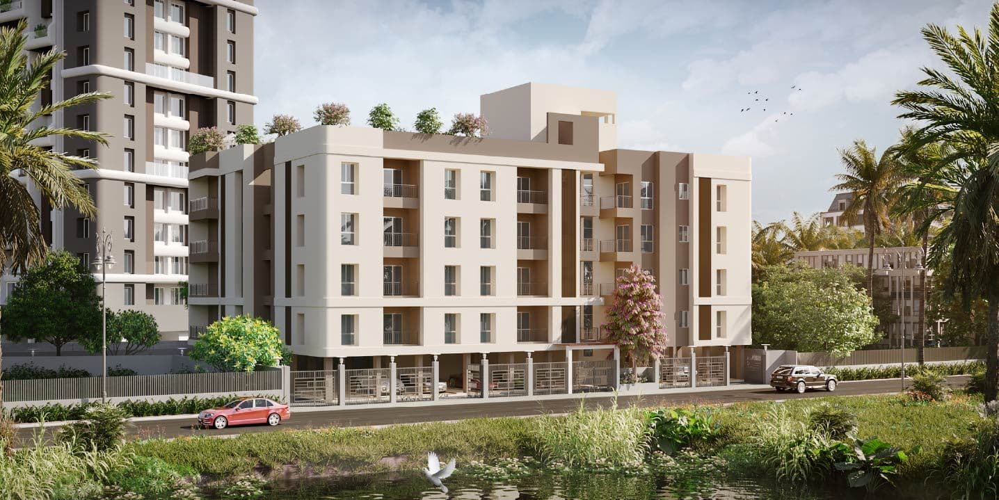 Merlin Isle -2 & 3 bhk flats in Garden Picnic