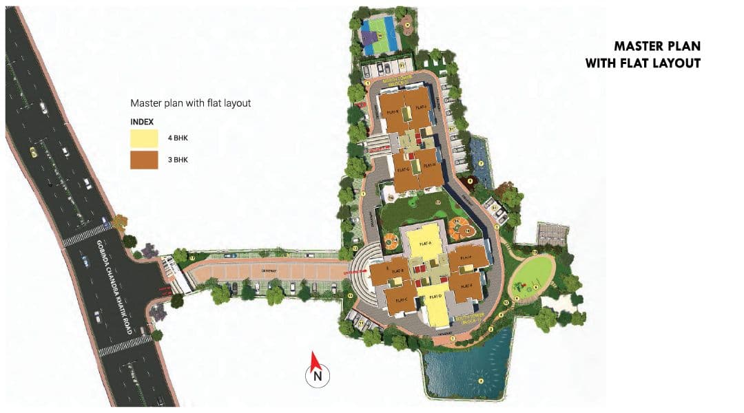 X Master Plan With Flat Layout 2