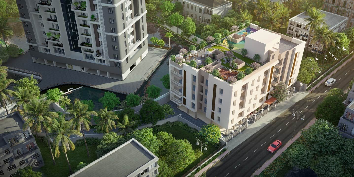 Merlin Isle- 2/3 BHK Flats in Picnic Garden