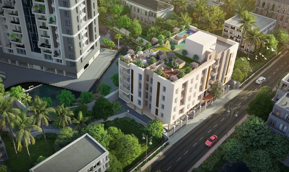 Merlin Isle  2 and 3 bhk flats in Garden Picnic